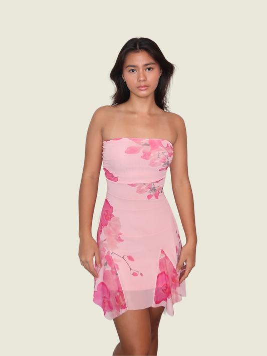 Glassons Pink Floral Dress