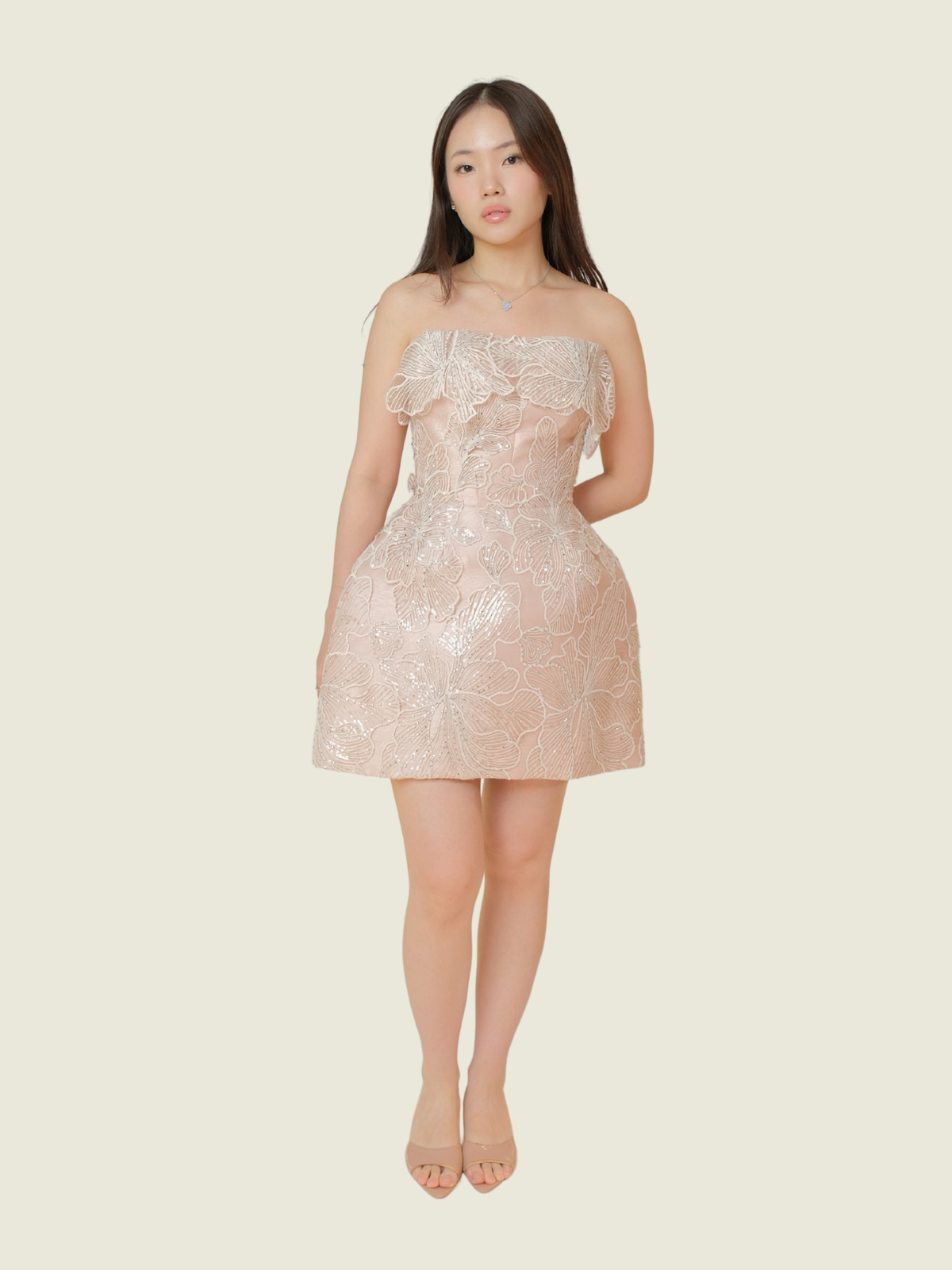 Mark Bumgarner Pink Structured Dress