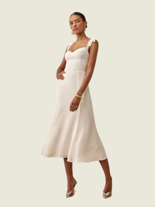 Reformation Nadira White Dress