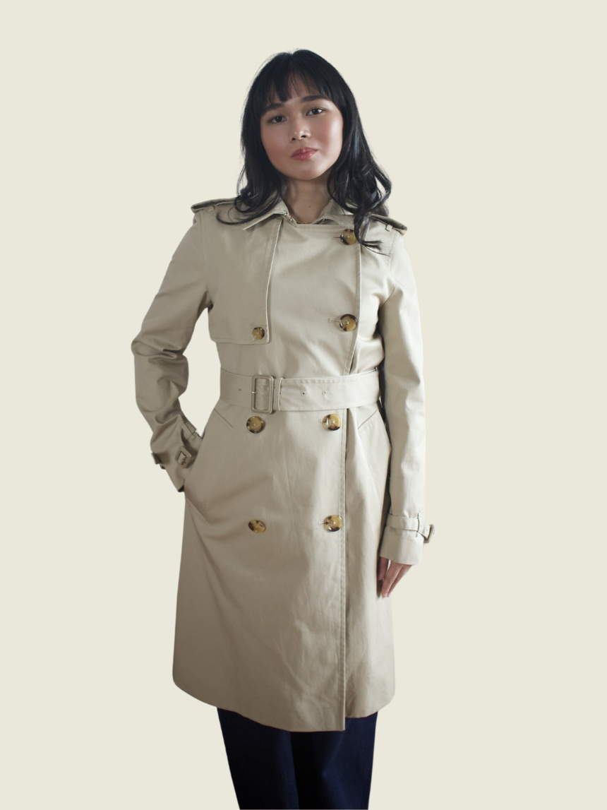 Mango Light Brown Trench Coat