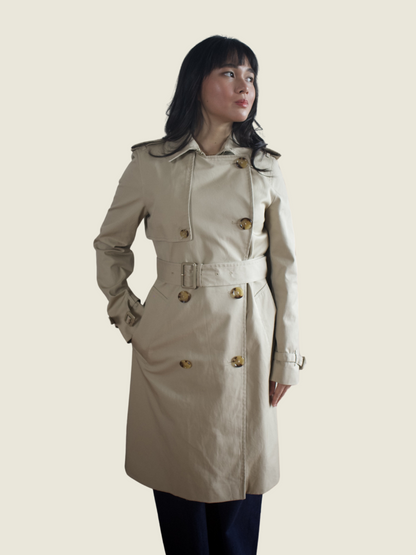 Mango Light Brown Trench Coat