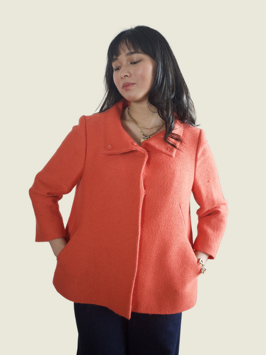 Ann Taylor Orange Cropped Coat