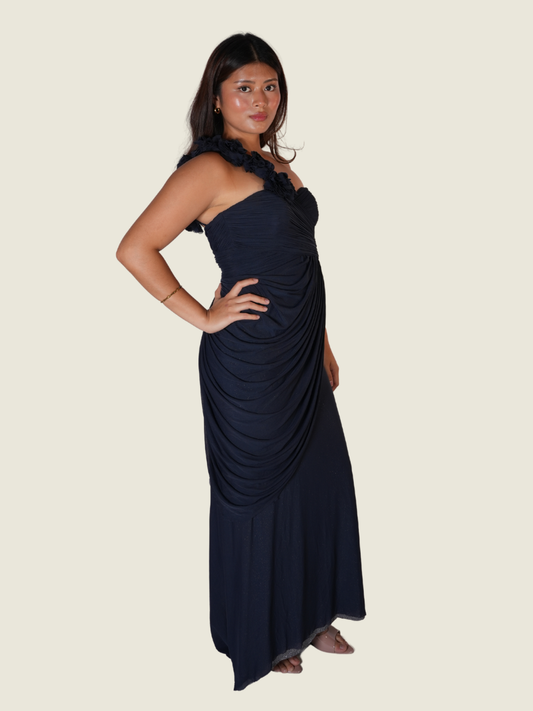 Randy Ortiz S-M asymmetrical navy blue