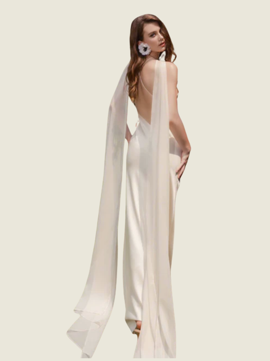 Kisserine White Lyra Maxi Dress