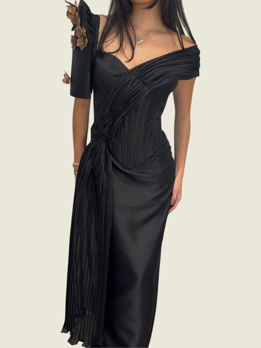 Bella Borromeo Black Filipiniana Gown