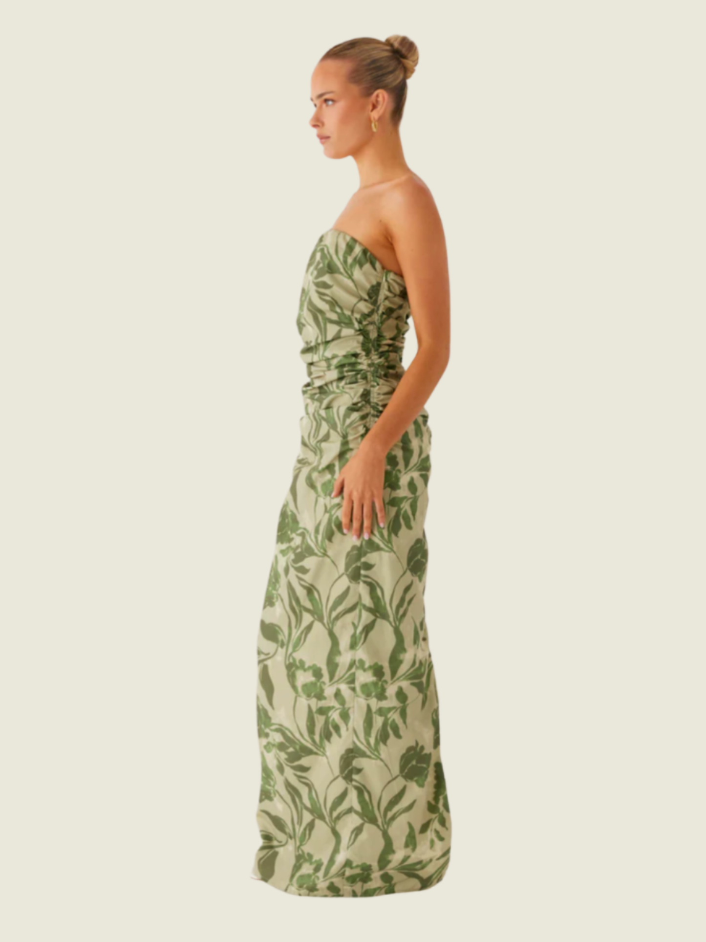 Peppermayo Sirrah Green Printed Maxi Dress