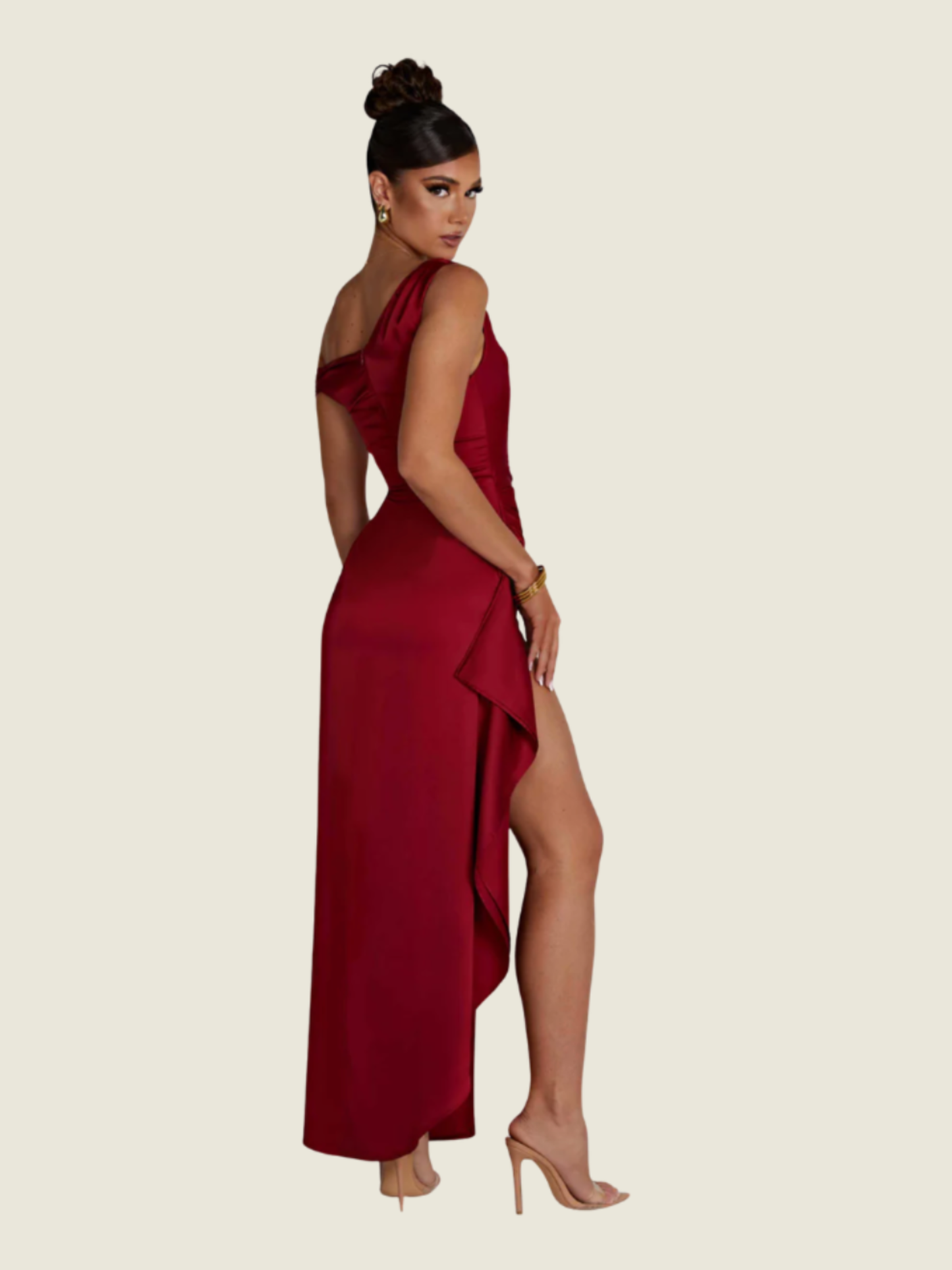 BABYBOO Wine Juliene Maxi Dress