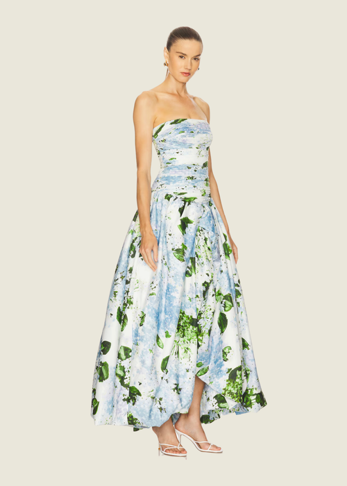 Aje Behold Maxi Dress - Blue and Green hover image