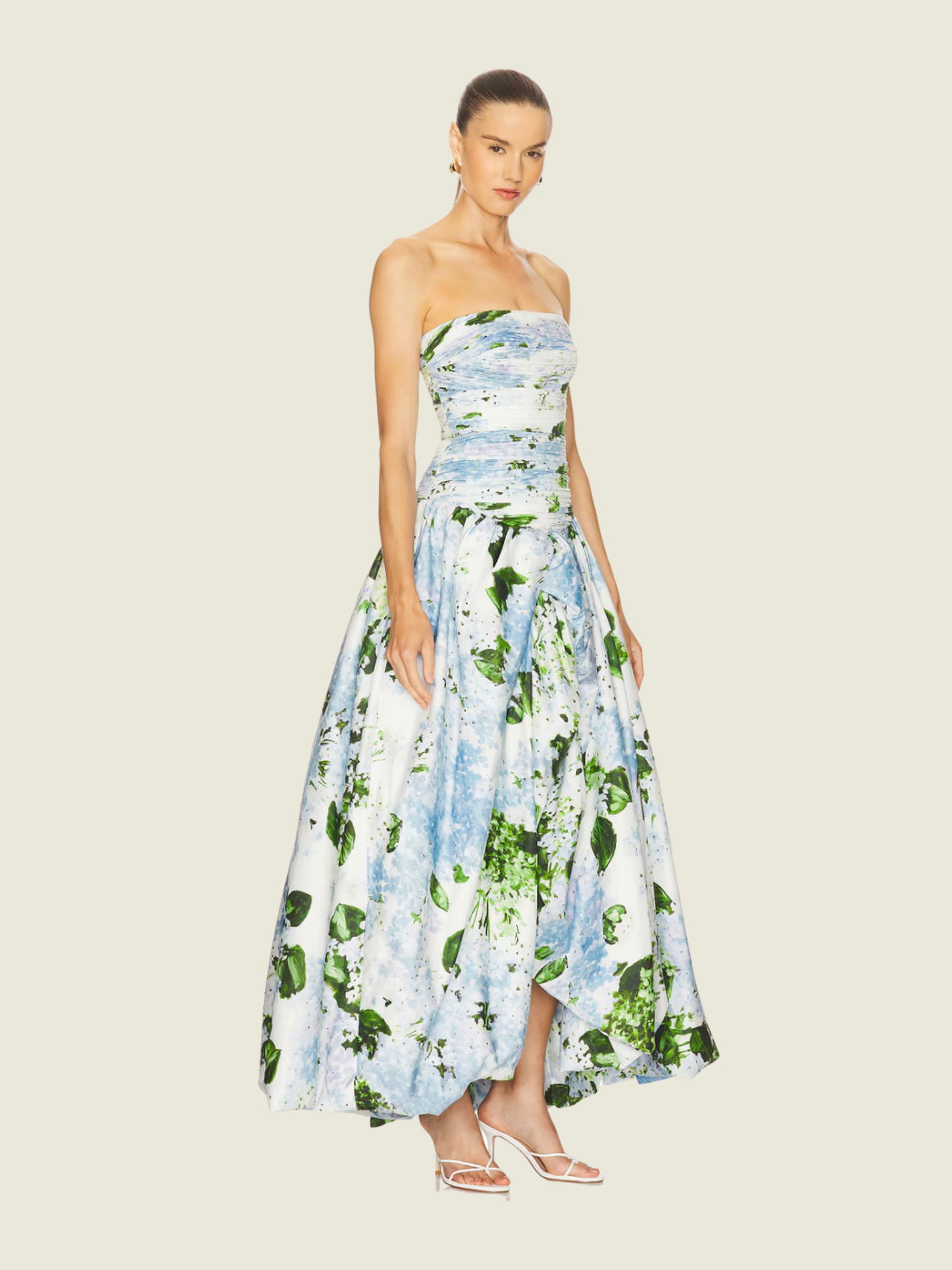 Aje Behold Maxi Dress - Blue and Green