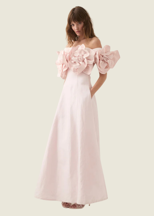 Aje Etta Midi Dress in Pink hover image