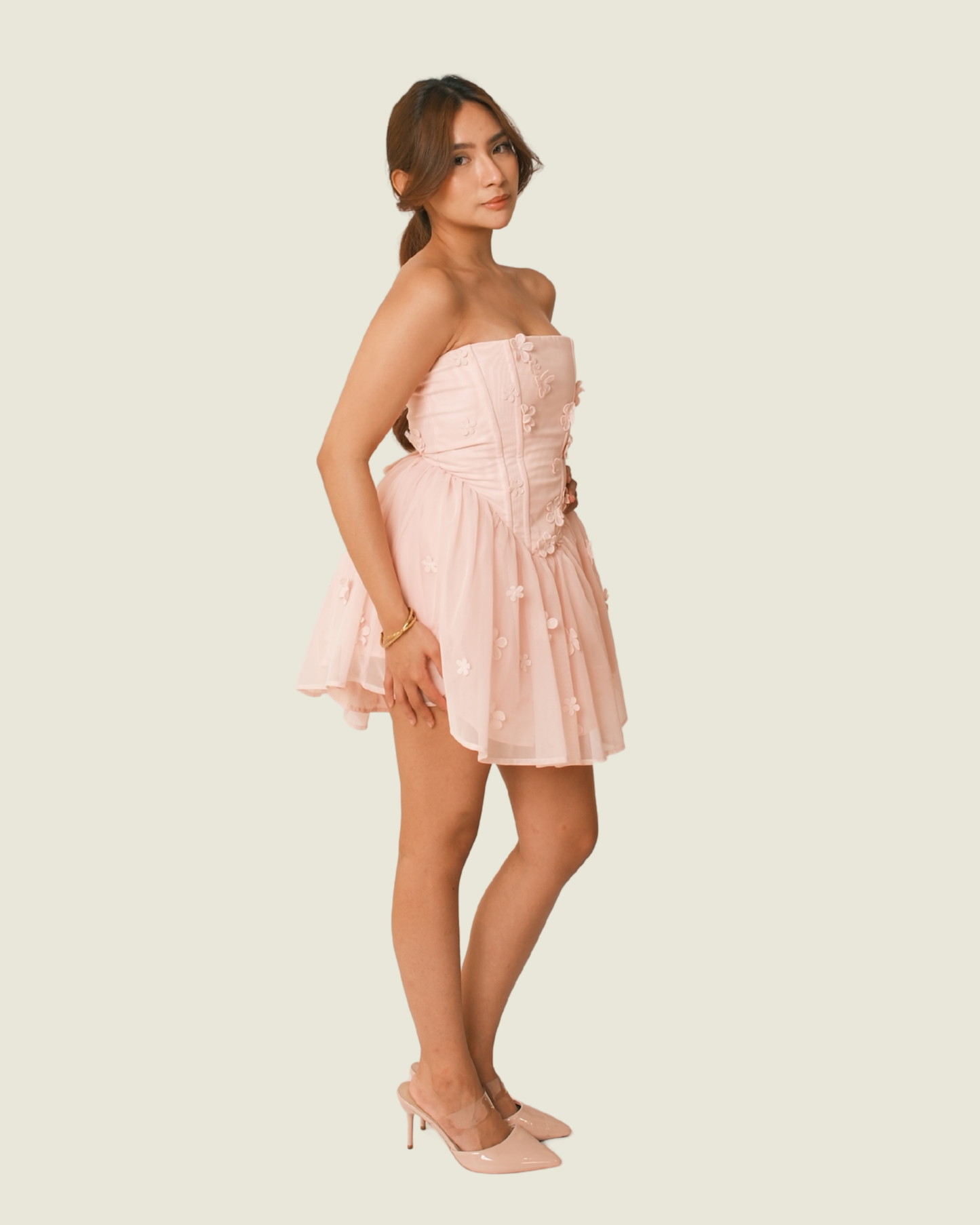BABYBOO Justina Mini Dress in Pink