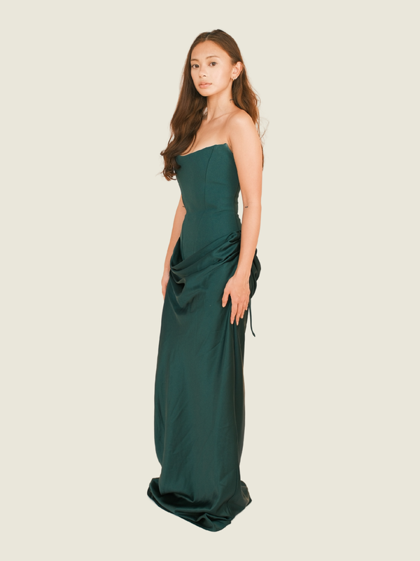 BABYBOO Maggie Maxi Dress in Emerald Green (S)
