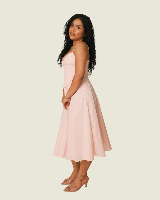 BABYBOO Mariella Midi Dress in Pink