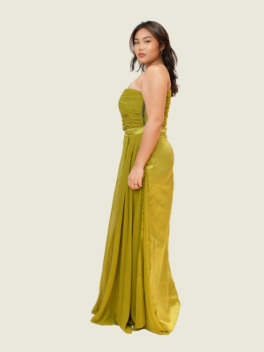 ByLatisha Studio Custom Green 2-piece gown