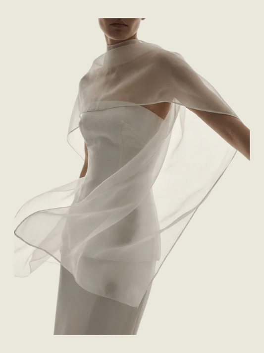 COCOSIN Ivory Drape Top