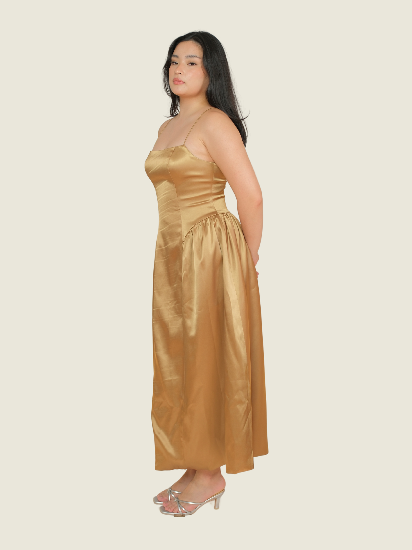 COCOSIN Dark Gold Dress