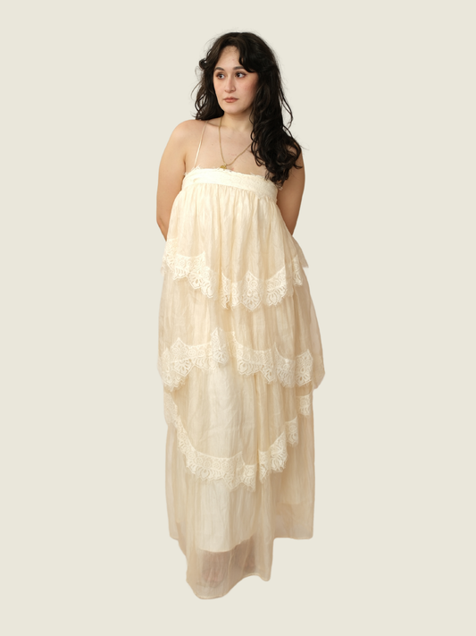 Custom Tiered Lace Dress