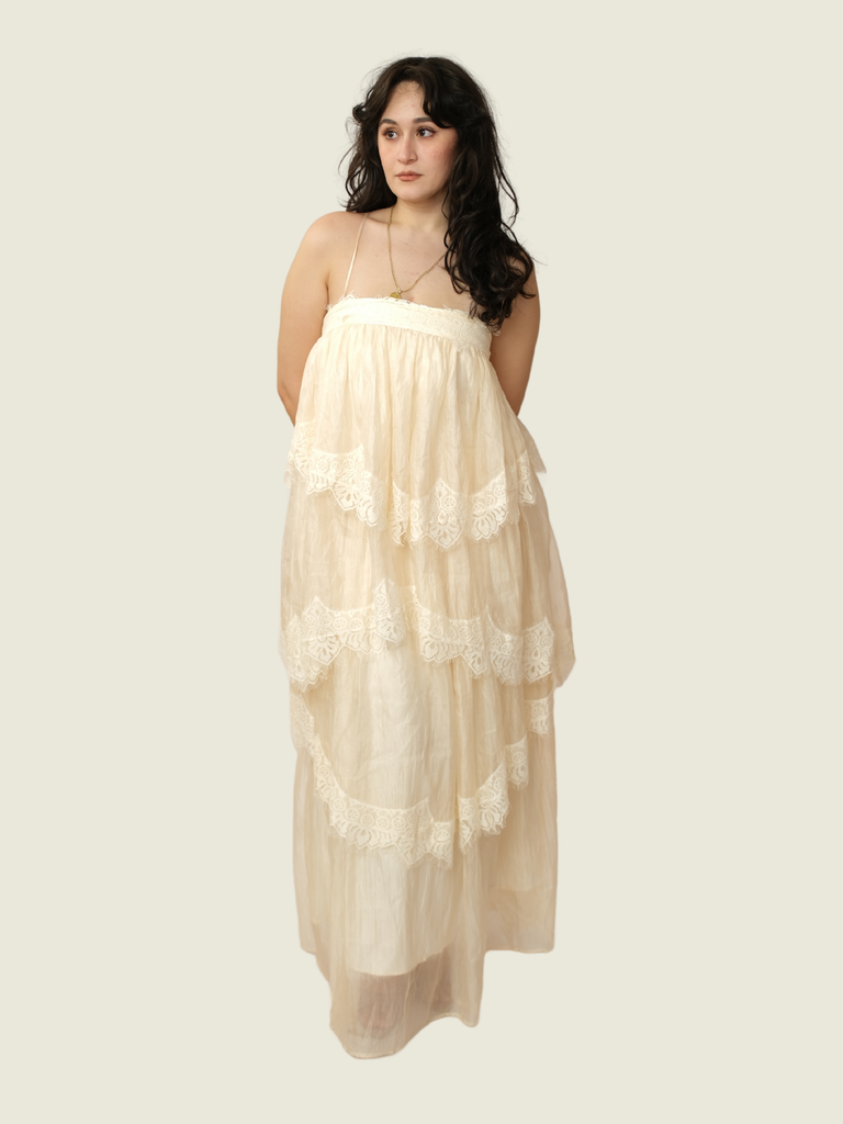 Custom Tiered Lace Dress