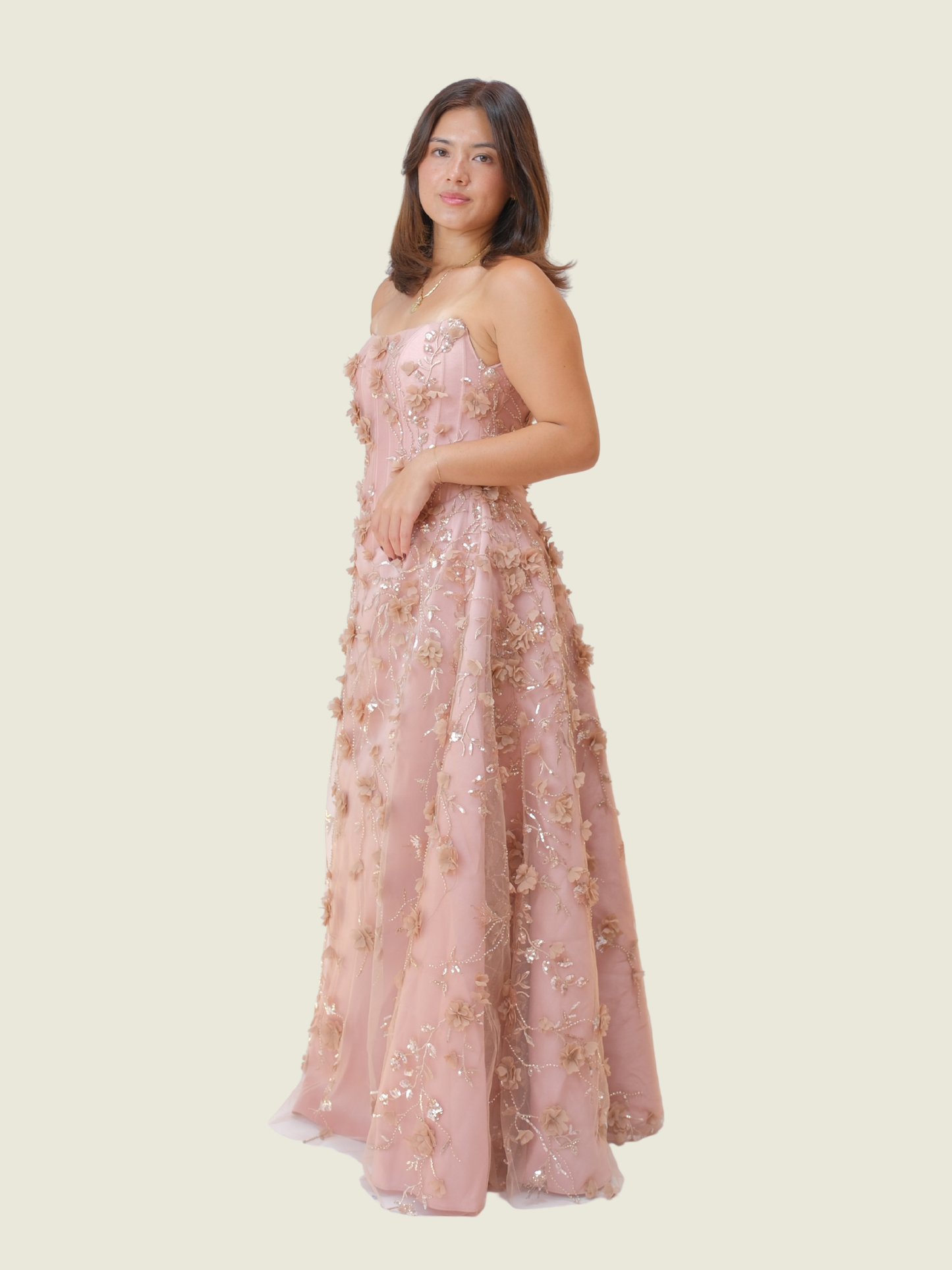 Custom Weareasy Old Rose Gown (S-M)