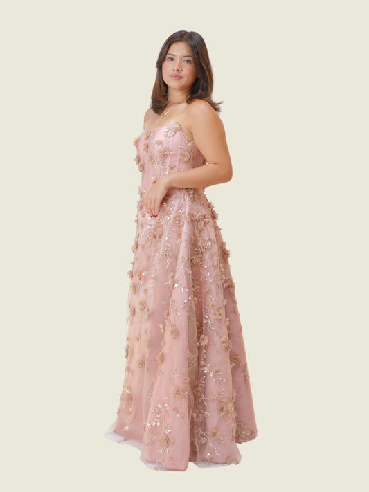 Custom Weareasy Old Rose Gown (S-M)