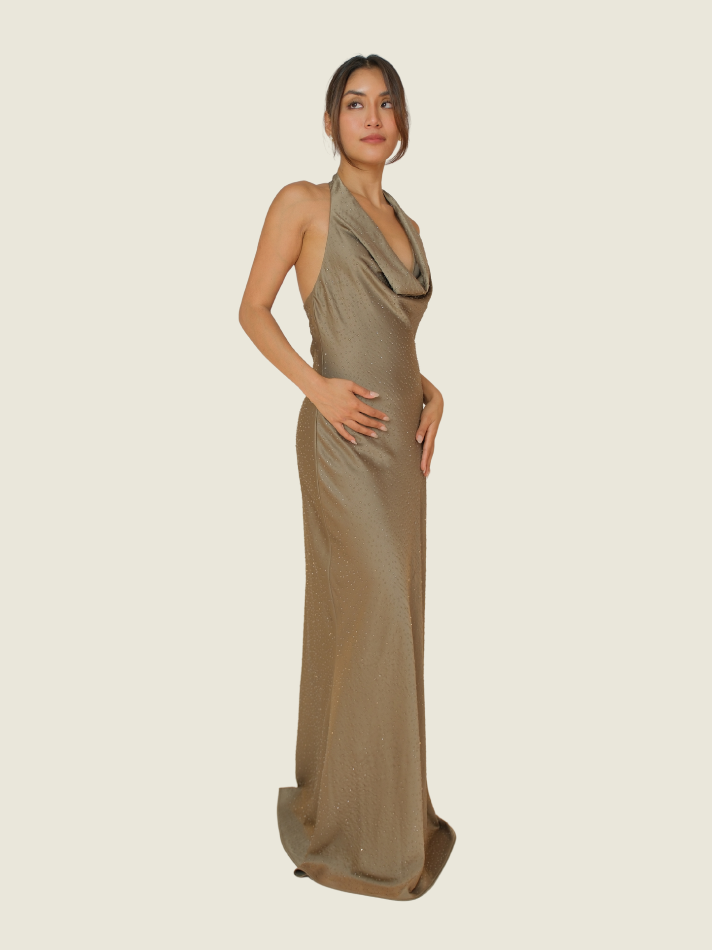 Halston Sid Satin Gown