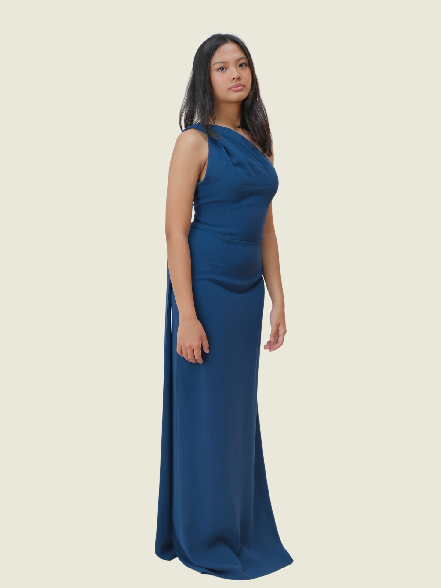 Jill lao Gown in Teal Blue
