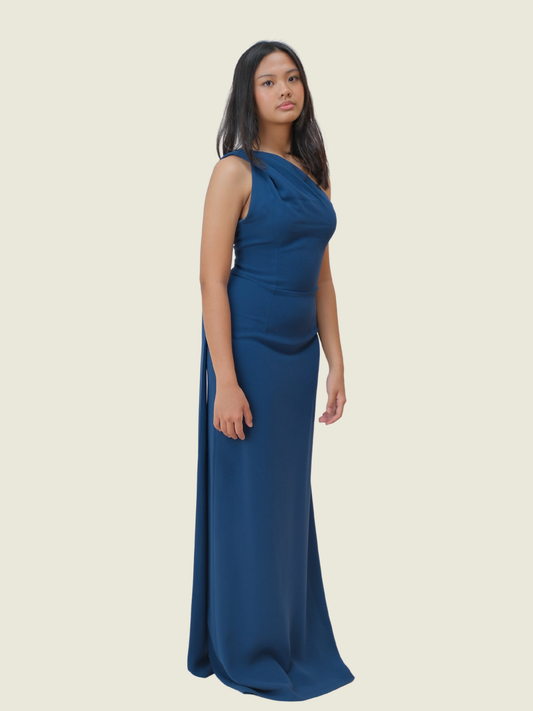 Jill lao Gown in Teal Blue
