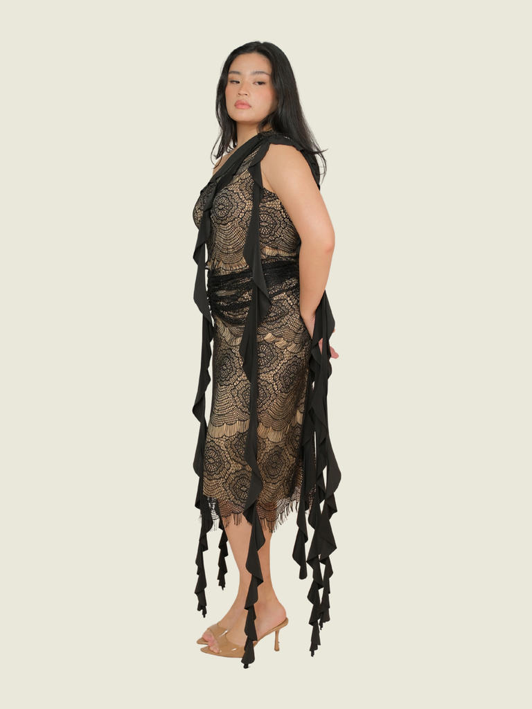 Just Bonita Black Lace Dress