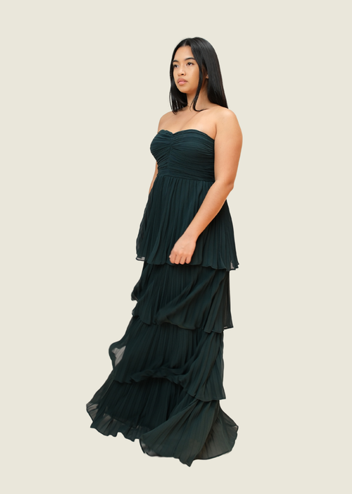 Lulus Pleated Tiered Tube dress hover image