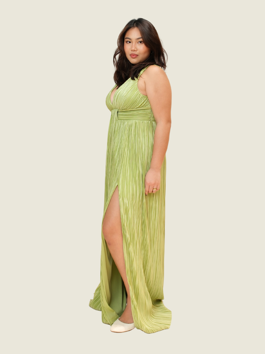 Lulus Pleated Maxi Dress