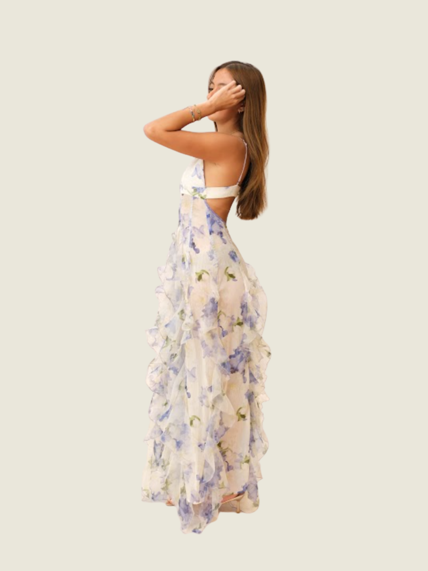 Menti Iris Flower Maxi dress
