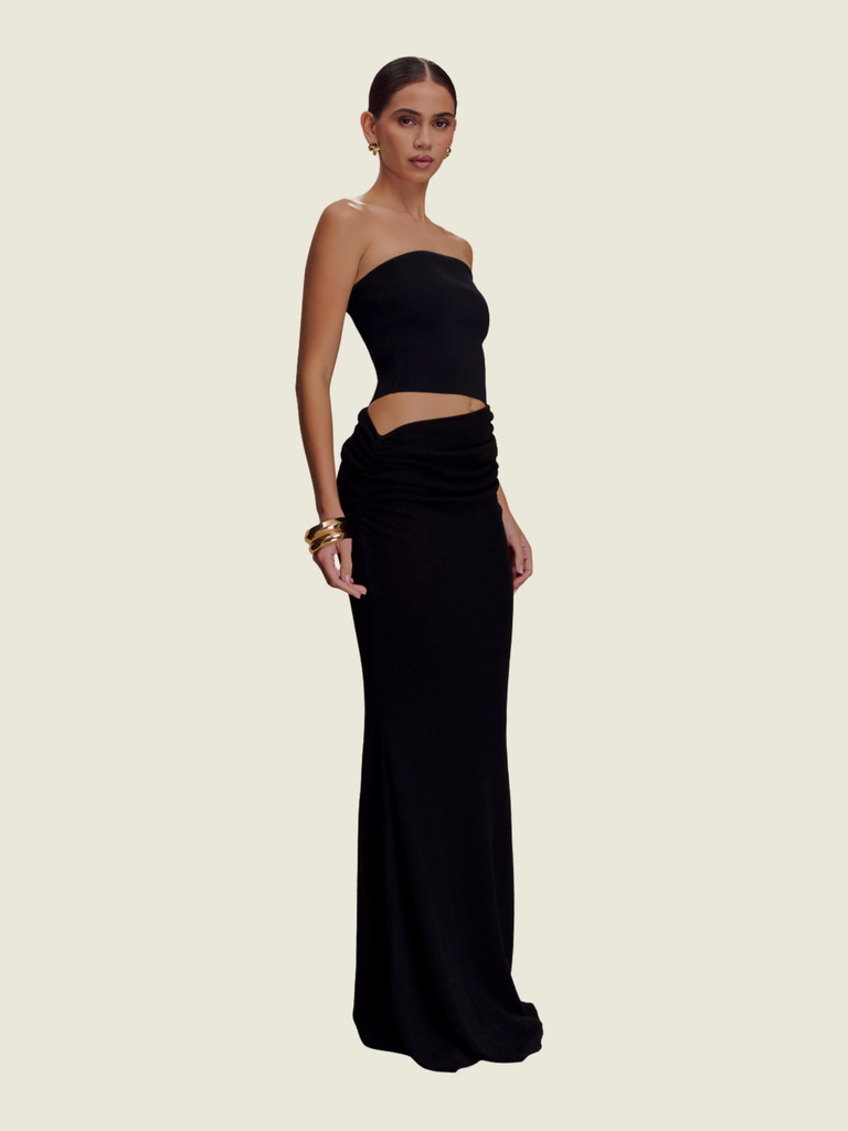 Meshki Jasiel Strapless Knit Maxi Dress