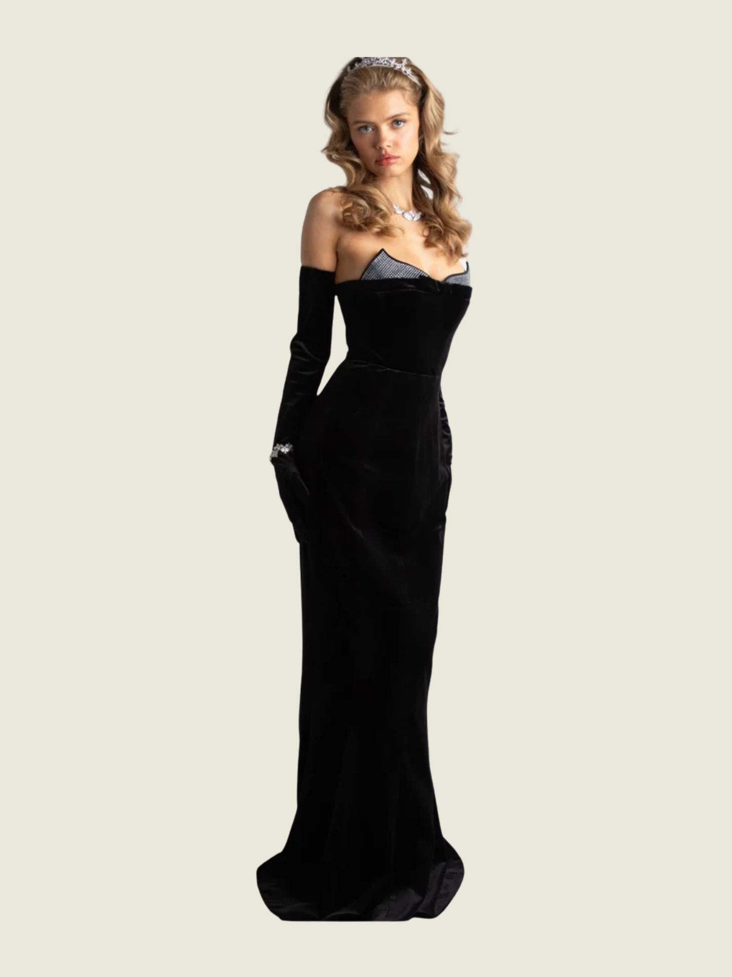Nana Jacqueline Juliana Velvet Dress