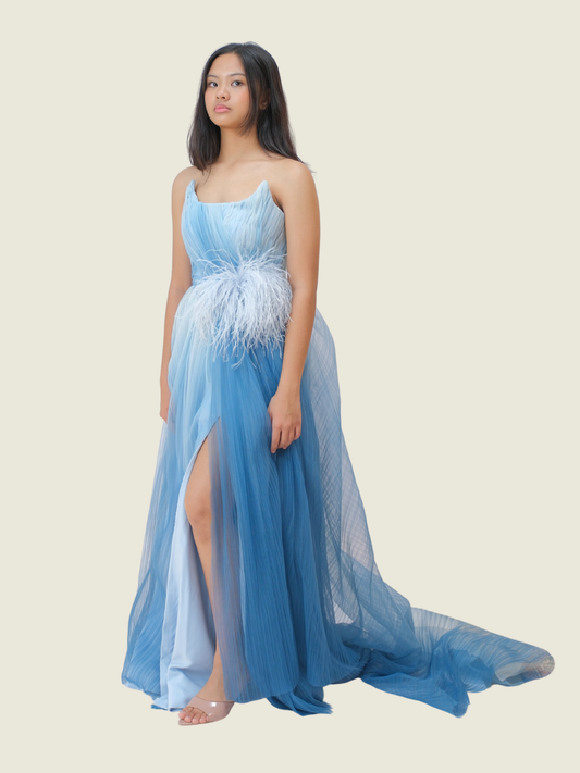 Patty Ang Custom Blue Gown
