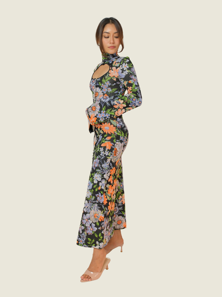 RABANNE X H&M Jacquard Knit Cut-Out Dress