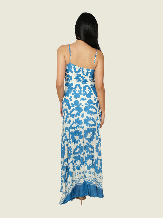 Sandro Linen-Blend Maxi Dress
