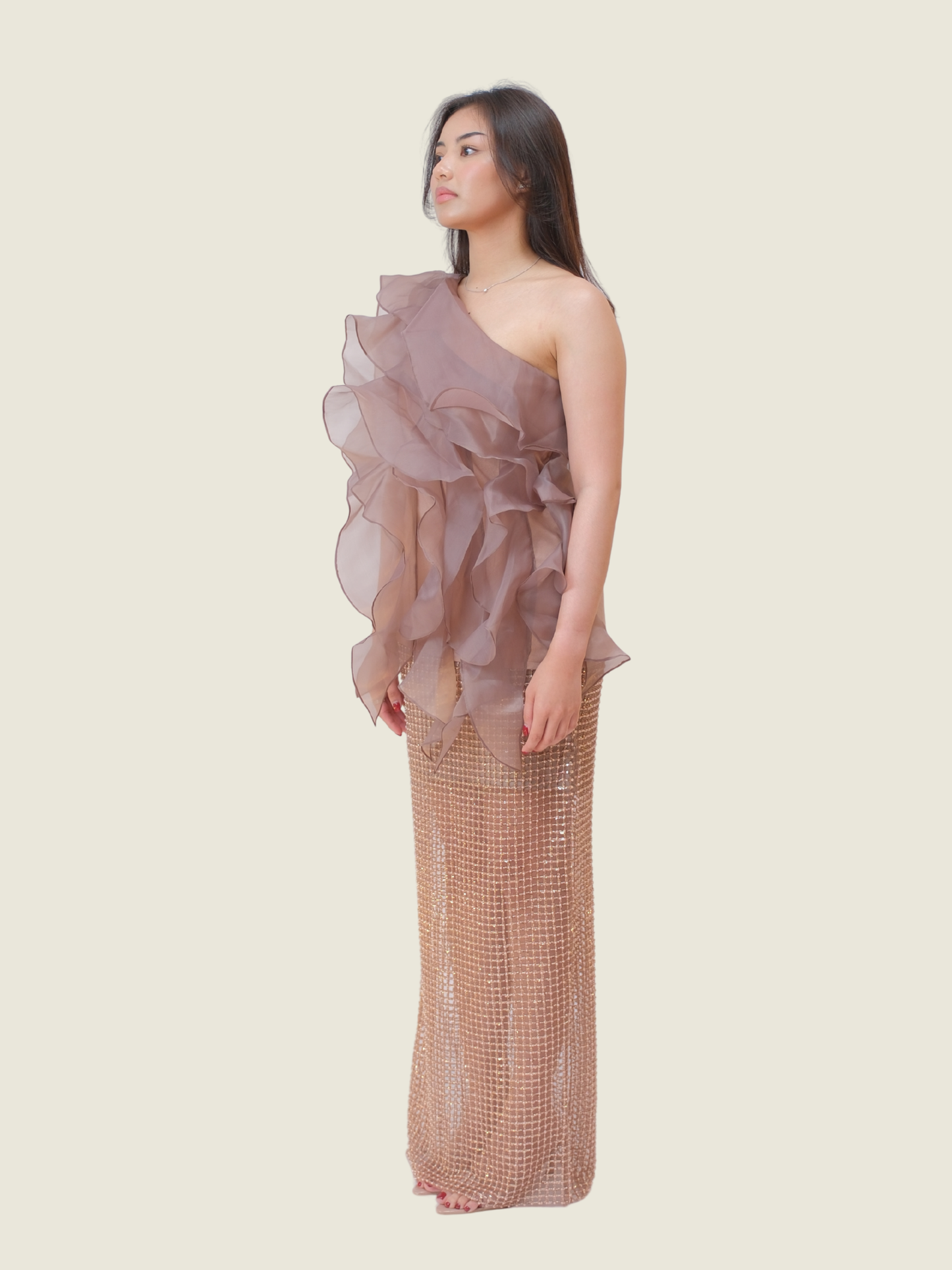 Serene Top and Paley Skirt in Dusty Mauve