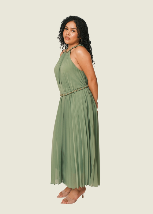 ZIMMERMAN Green Midi Dress hover image