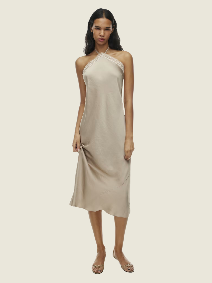 Aritzia Lyon Satin Dress