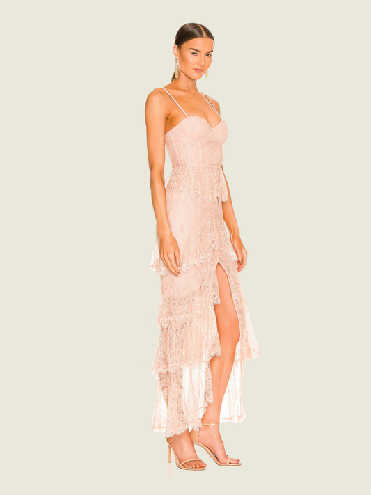 Majorelle Pink Lace Dress