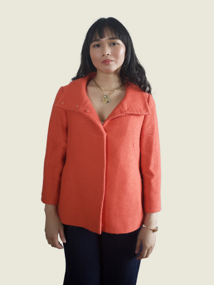 Ann Taylor Orange Cropped Coat