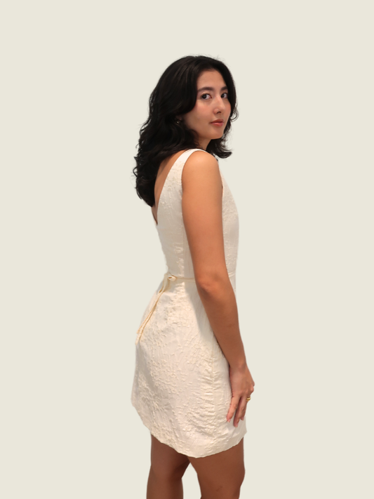 Atelier Carlene White Mini Dress