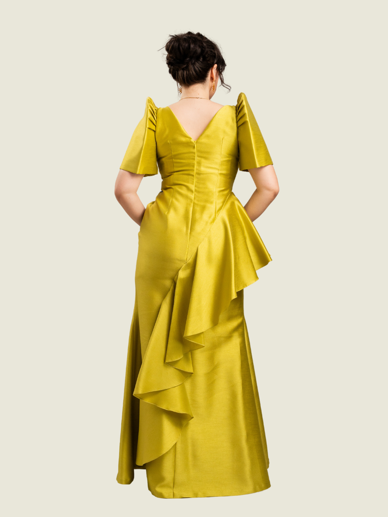 Custom Yellow Filipiniana