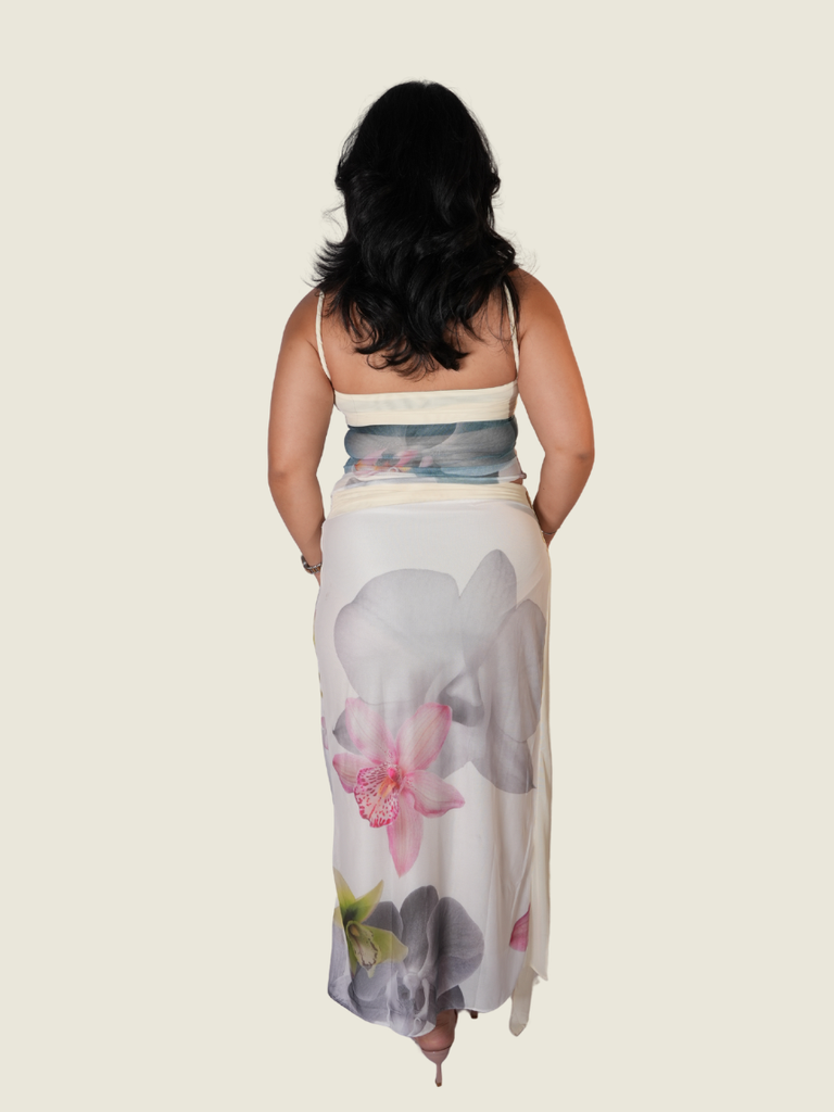 Weekend Begins Top and Skirt Floral Set