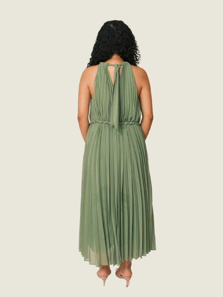 ZIMMERMAN Green Midi Dress