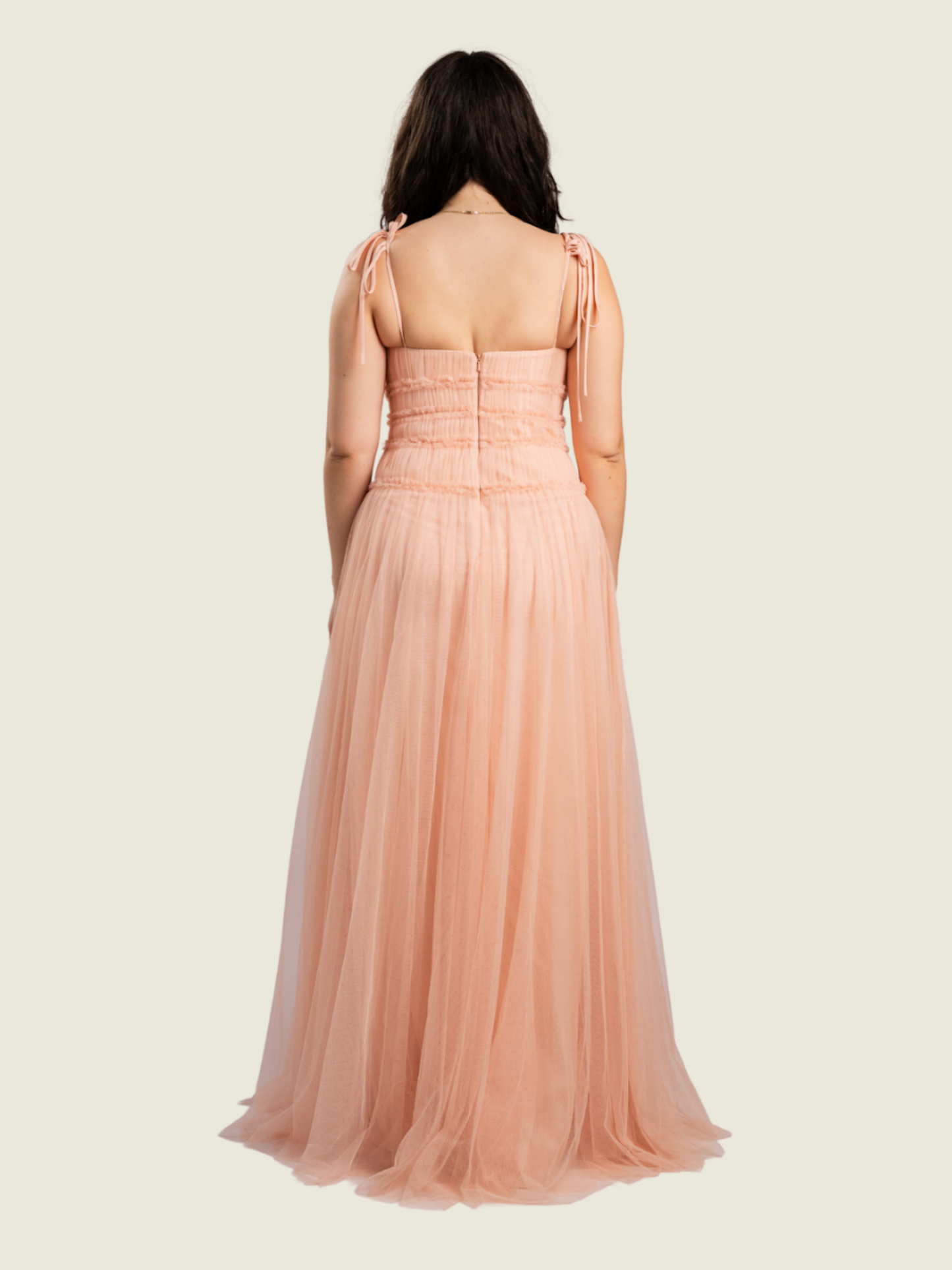 Jenny Yoo Berkley Light Pink Tulle Maxi Dress