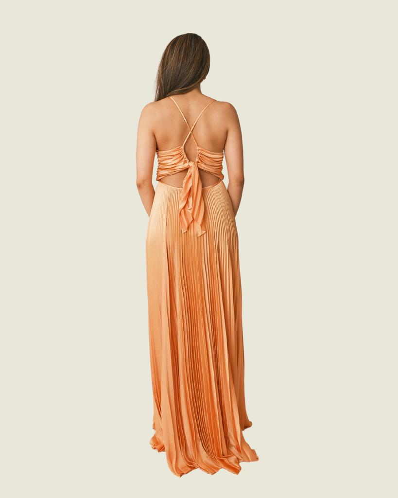 ALC Mandarin Orange Maxi Dress