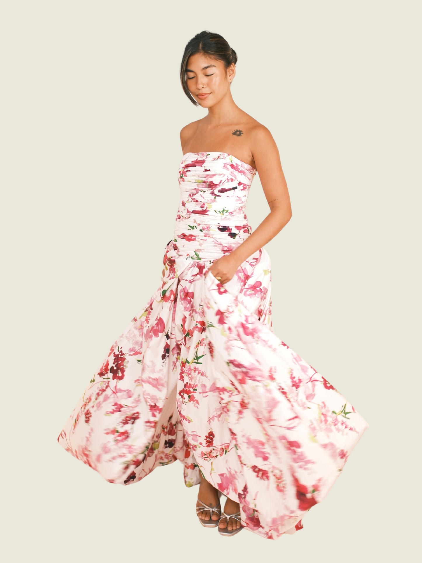 Aje Behold Maxi Floral Dress (M)