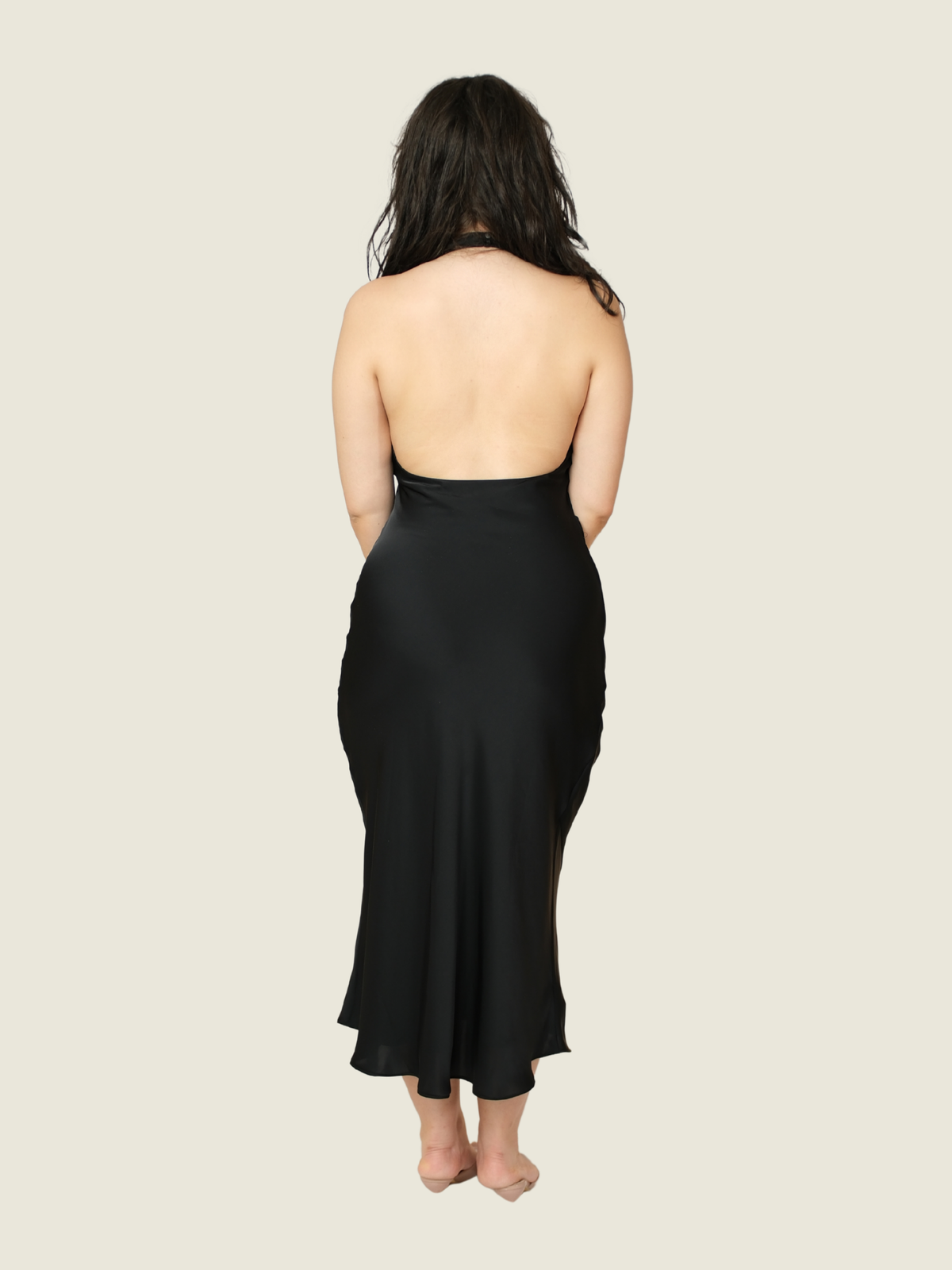Aritzia Black Cowl Maxi Dress