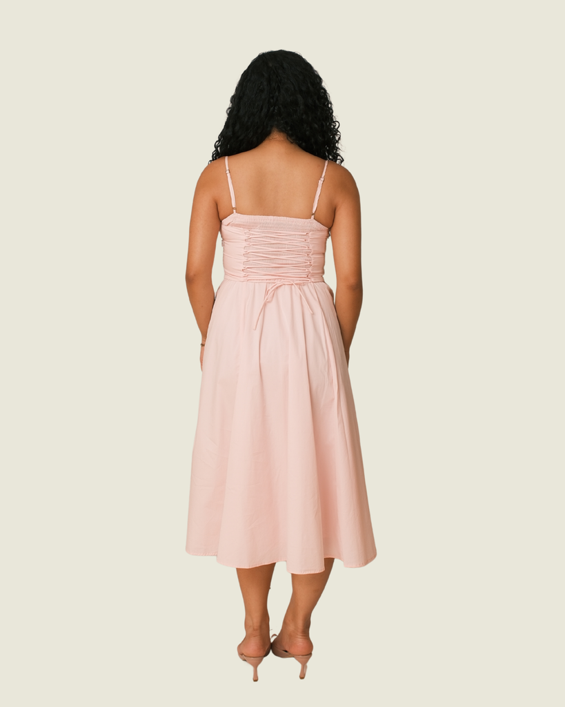 BABYBOO Mariella Midi Dress in Pink